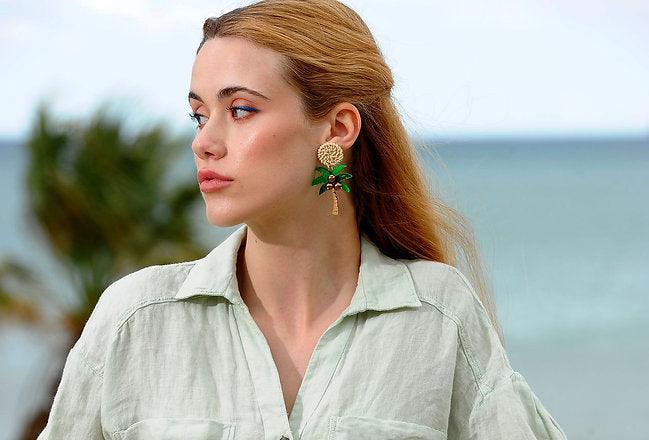 Palm Tree Earrings by Laliblue