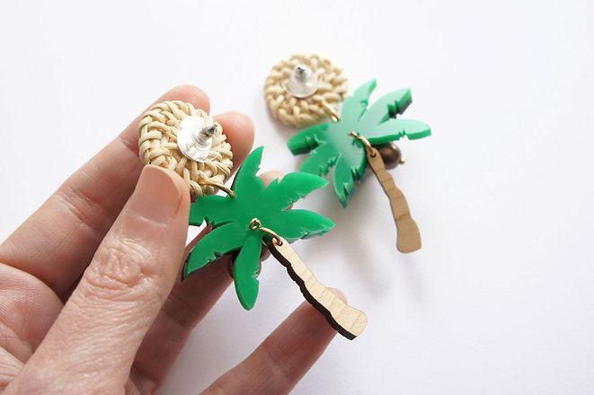 Palm Tree Earrings by Laliblue