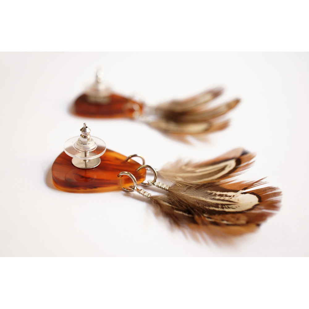 Folk Guitar Pick Earrings by Laliblue