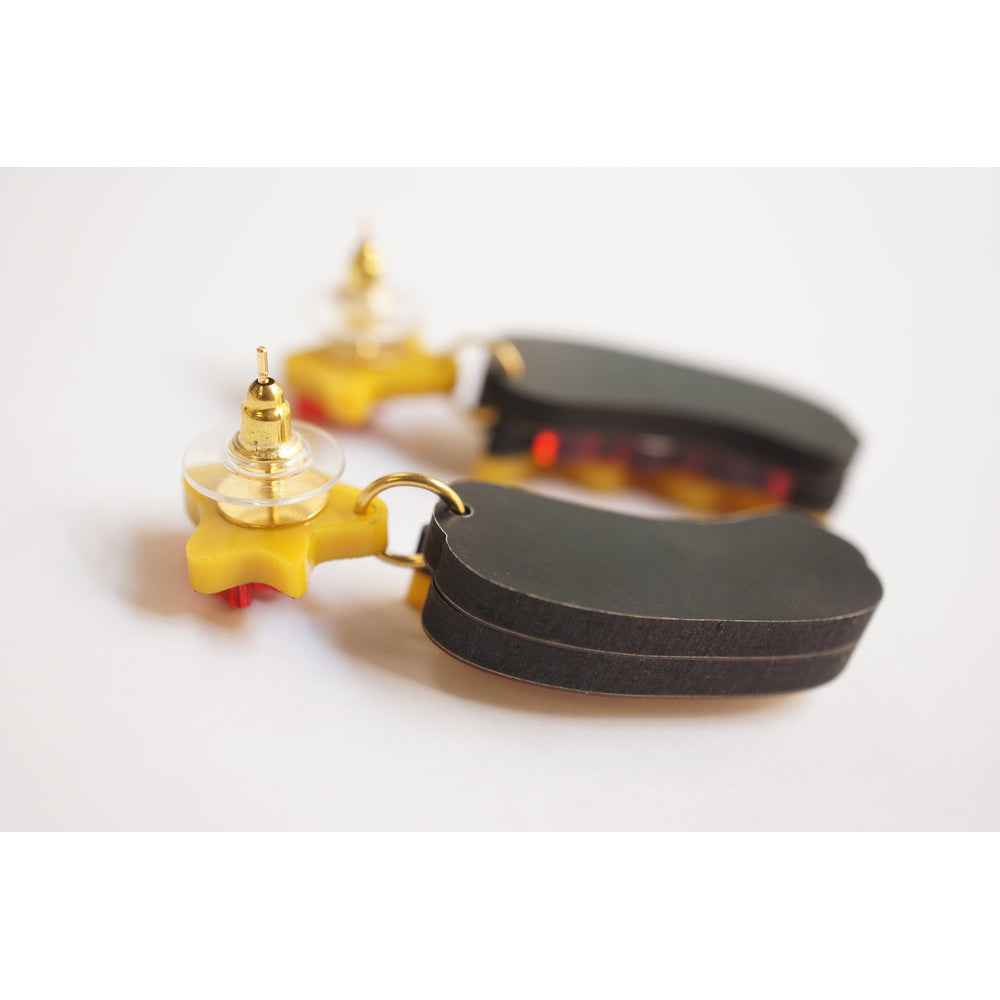 Hot Dog Earrings by Laliblue