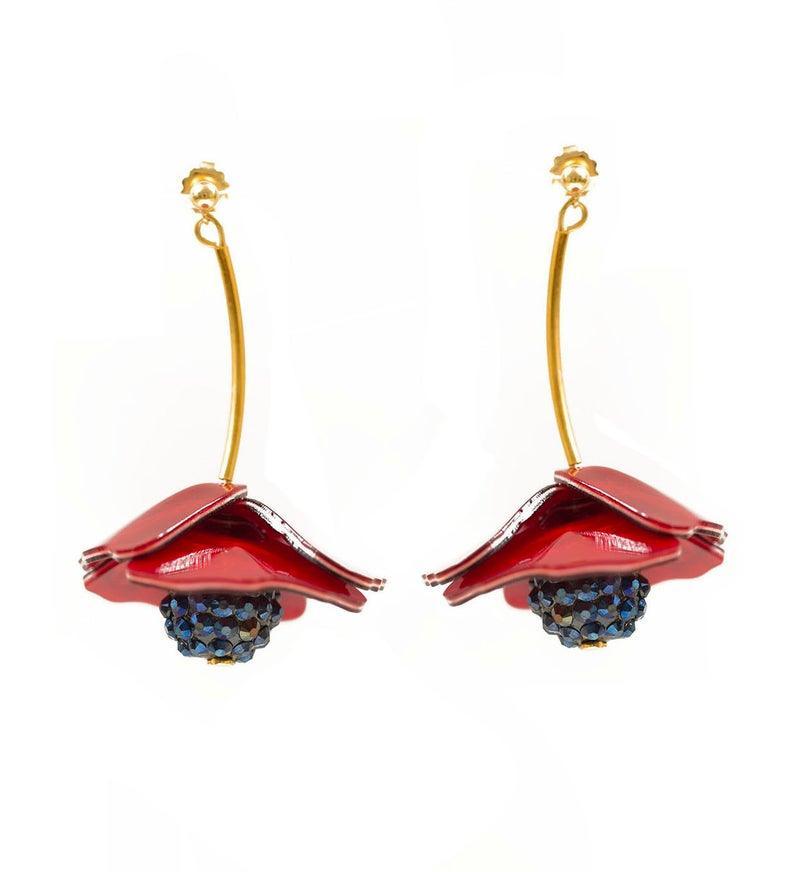 Poppies Earrings by Laliblue