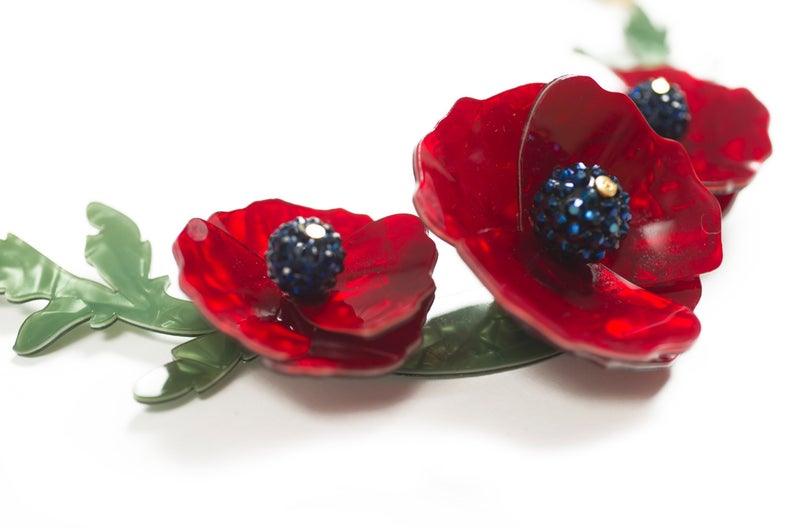 Poppies Necklace by Laliblue