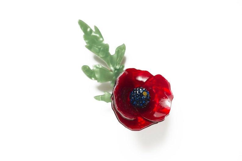Poppy Brooch by Laliblue