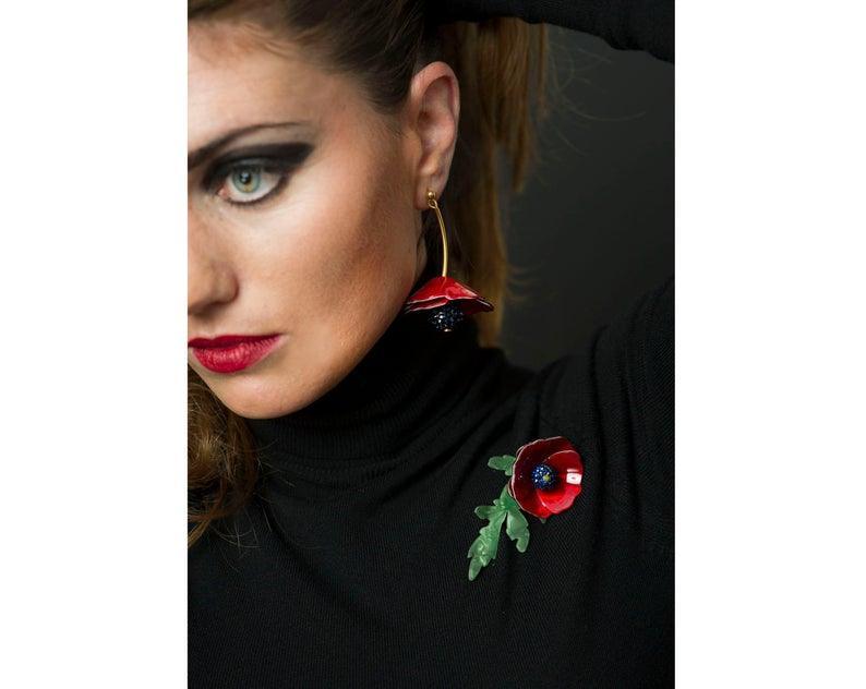 Poppy Brooch by Laliblue