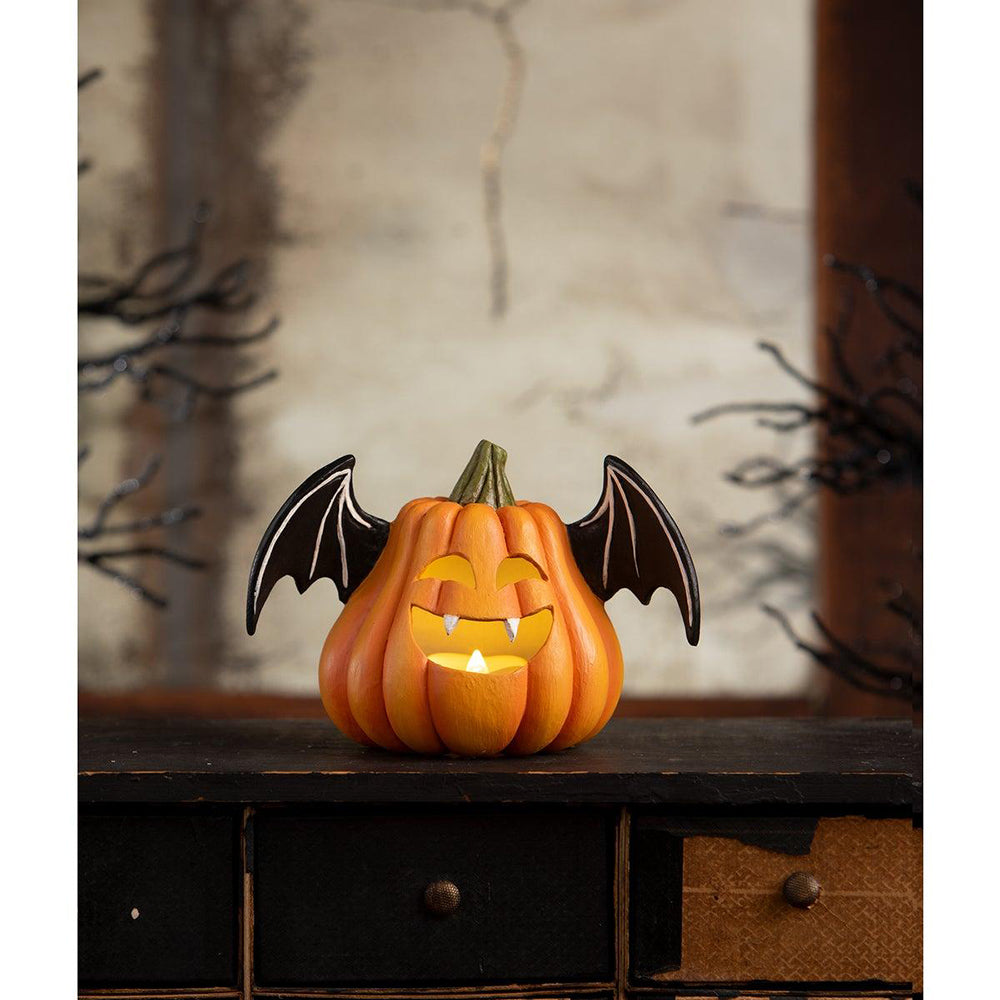 Pumpkin Bat Luminary by Bethany Lowe Designs