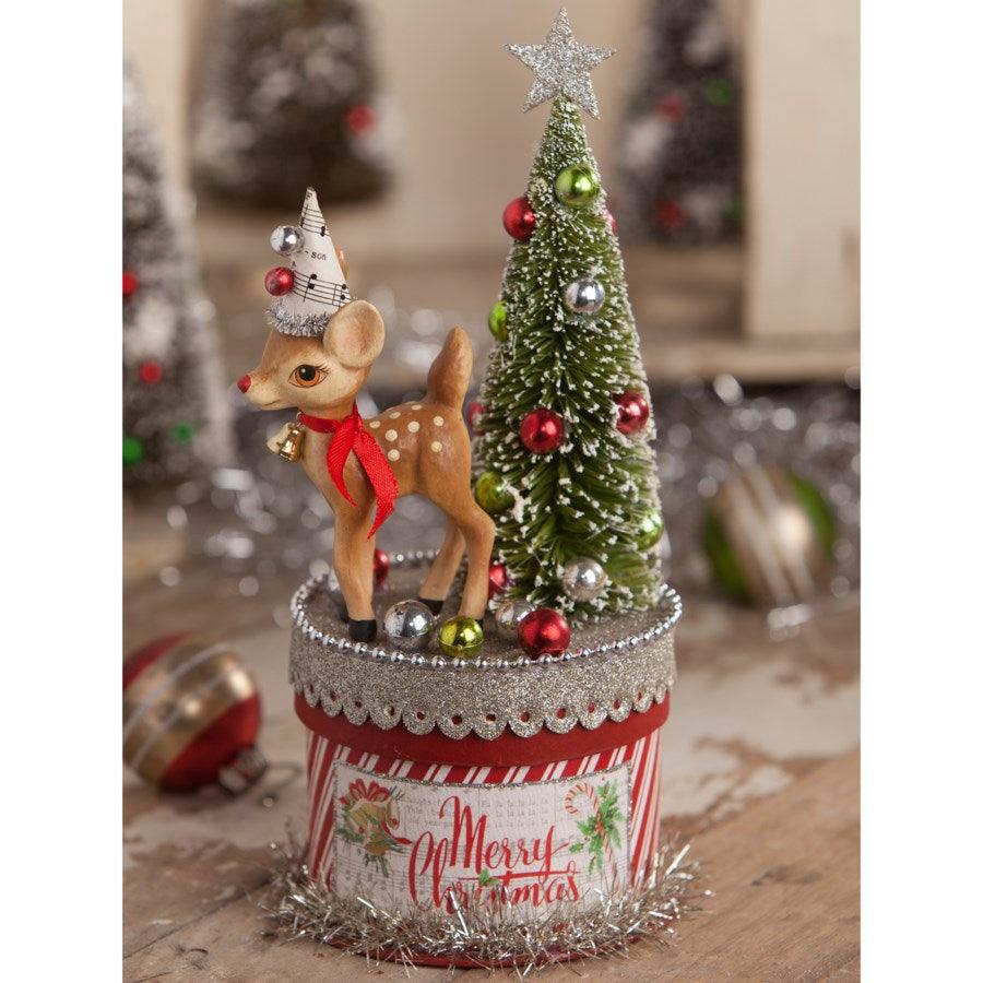 Retro Deer on Box Small by Bethany Lowe Designs LAST ONE!!
