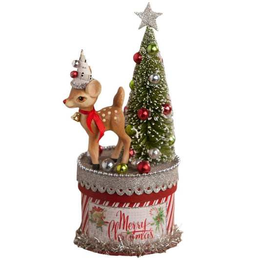 Retro Deer on Box Small by Bethany Lowe Designs LAST ONE!!