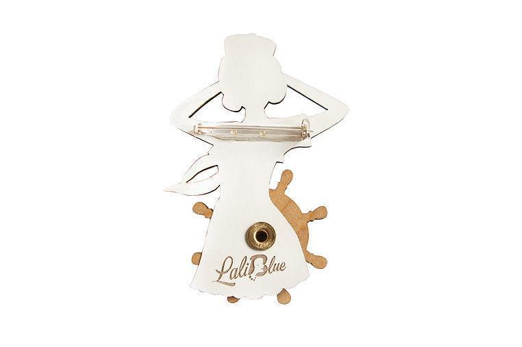 Sailor Pin Up Brooch by Laliblue
