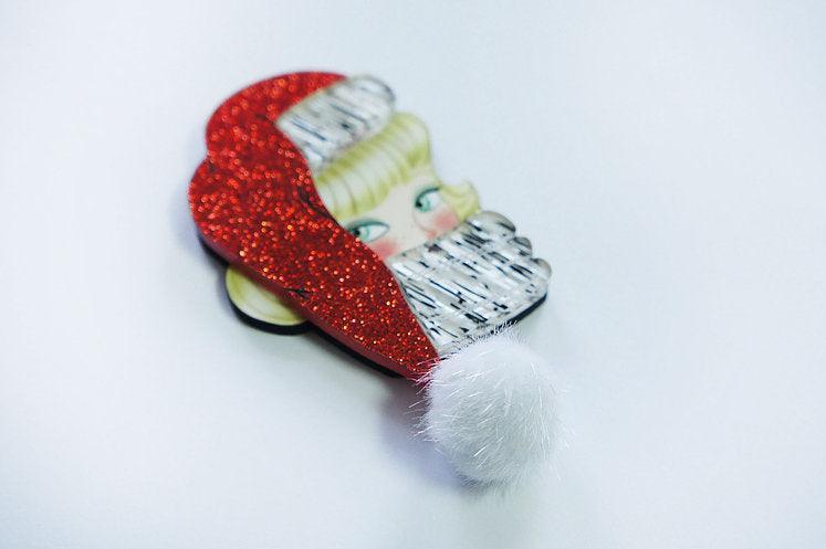 Santa Baby Blond Brooch by Laliblue