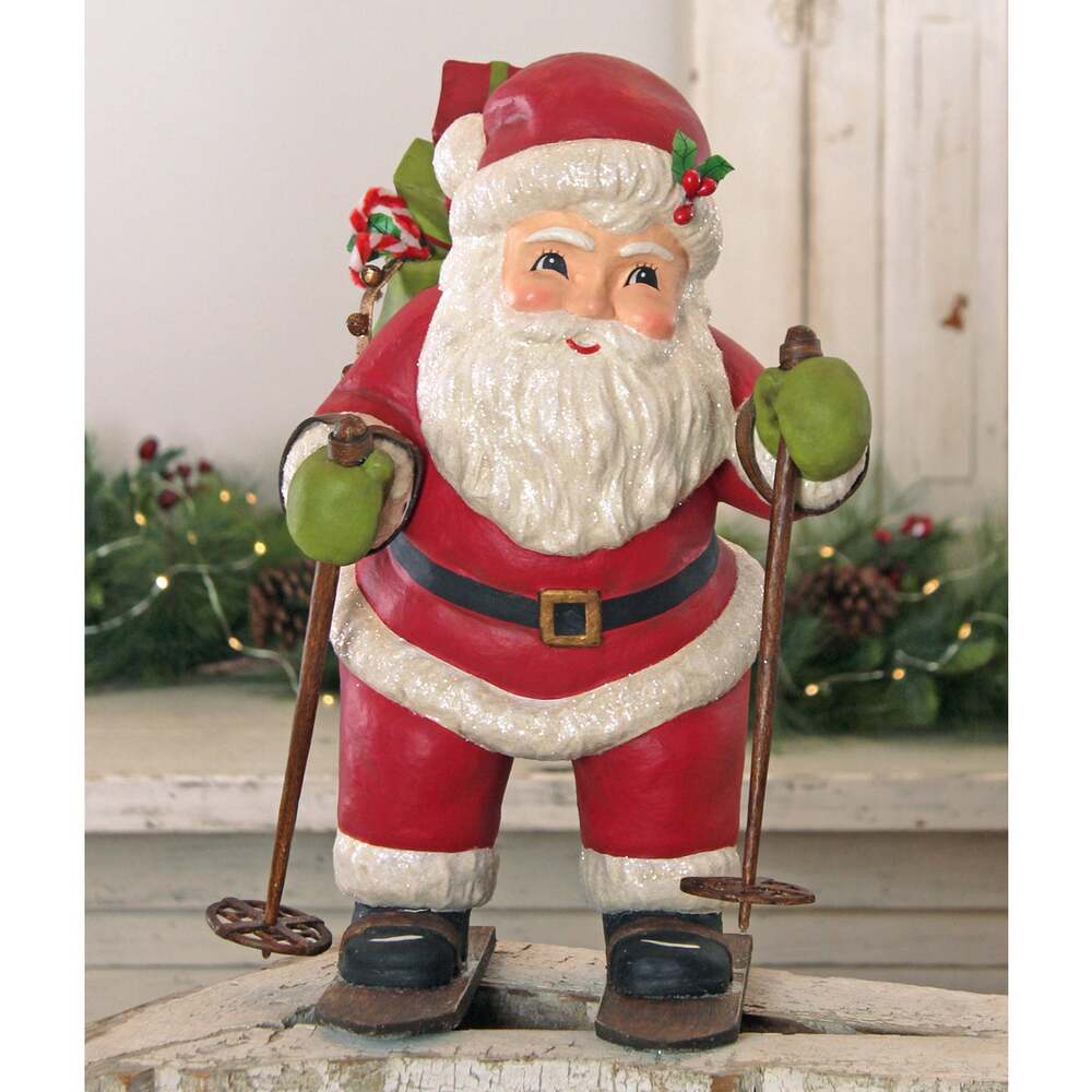 Santa Delivery on Skis by Bethany Lowe Designs