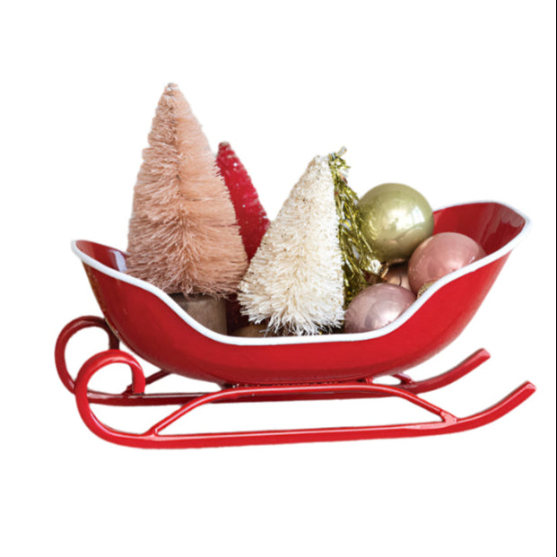 Metal Santa's Sleigh Display