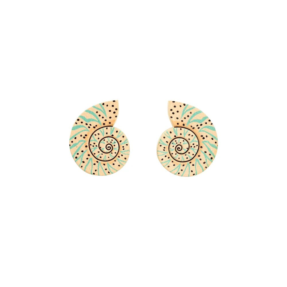 Sea Snail Earrings by Laliblue