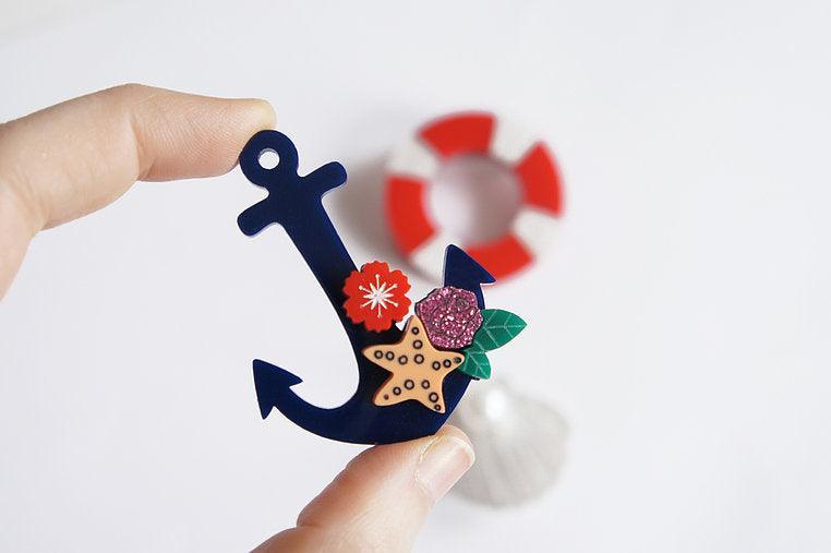 Set of 3 Nautical Brooches by Laliblue