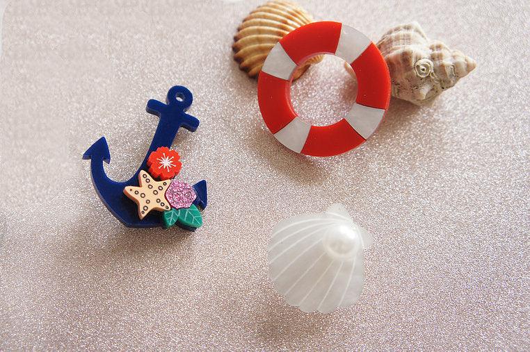 Set of 3 Nautical Brooches by Laliblue