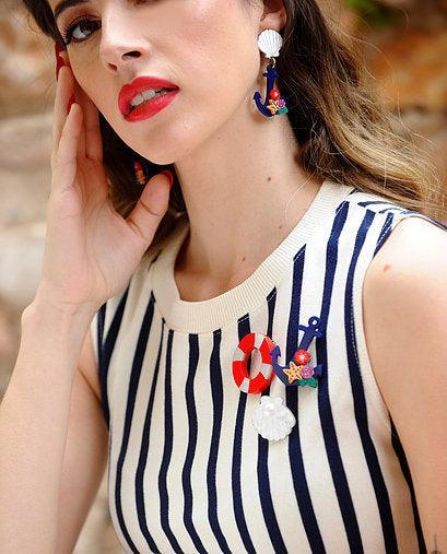 Set of 3 Nautical Brooches by Laliblue