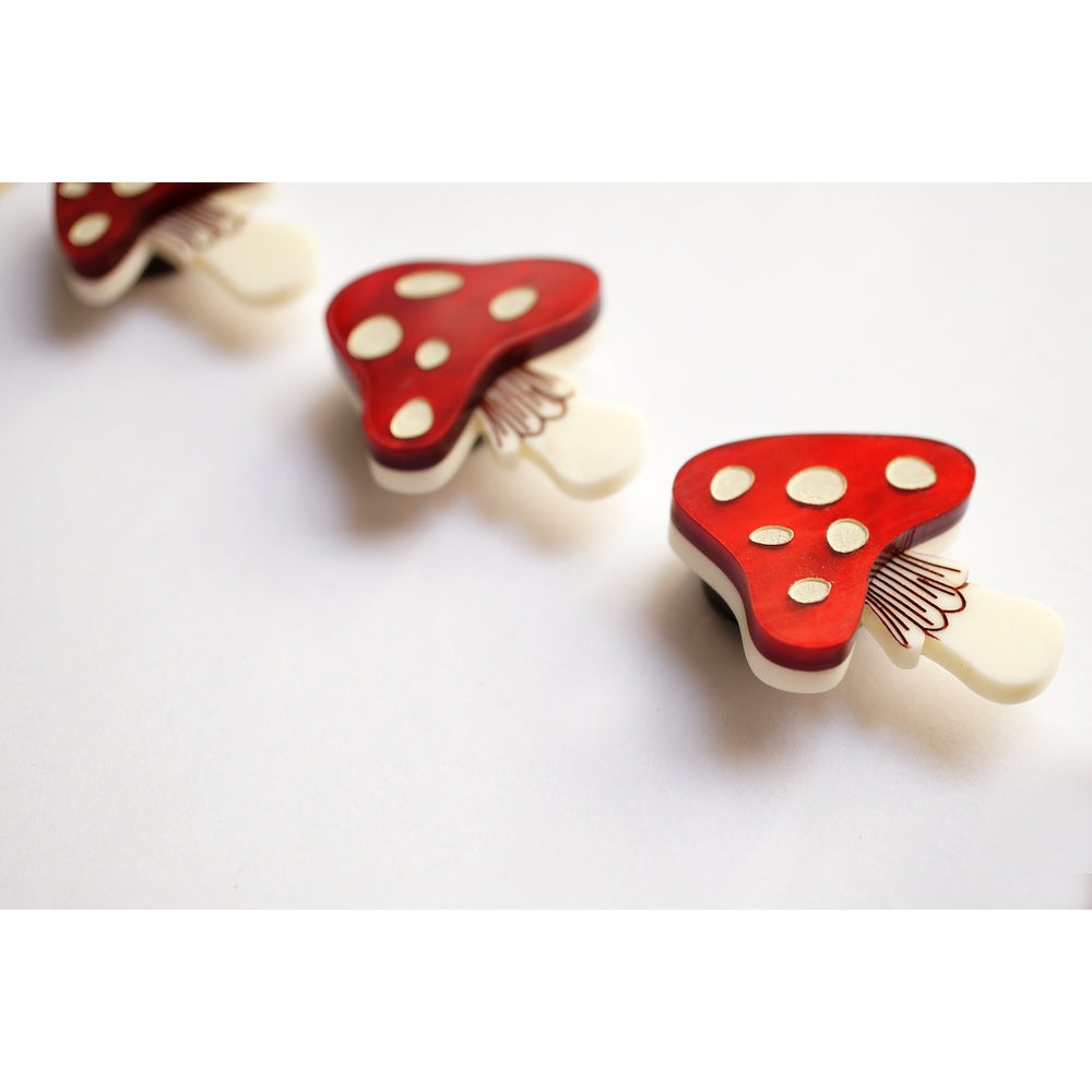 Set of 4 Mushroom Button Covers by Laliblue