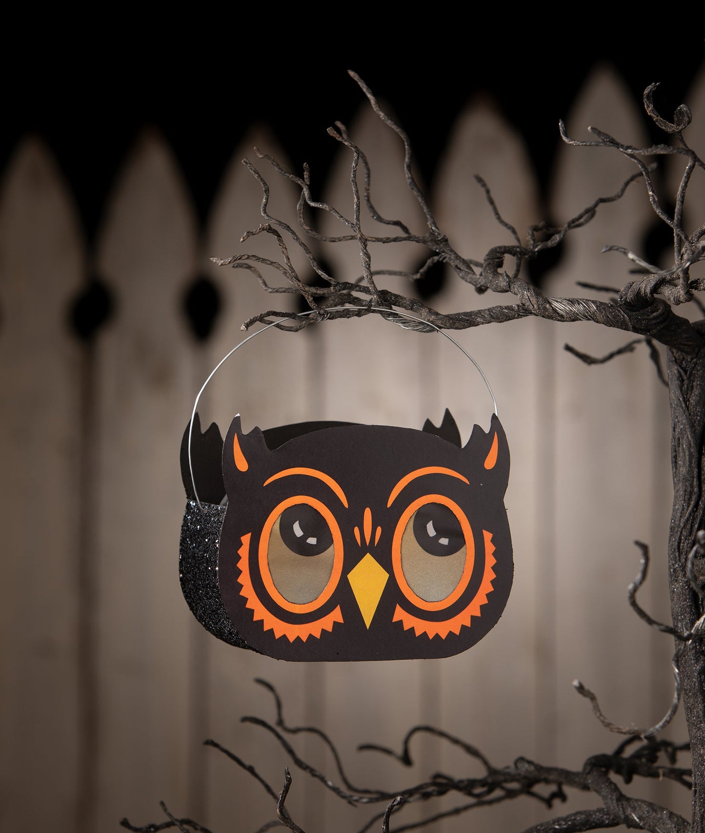 Owl Bucket Luminary | Halloween Decor | Bethany Lowe