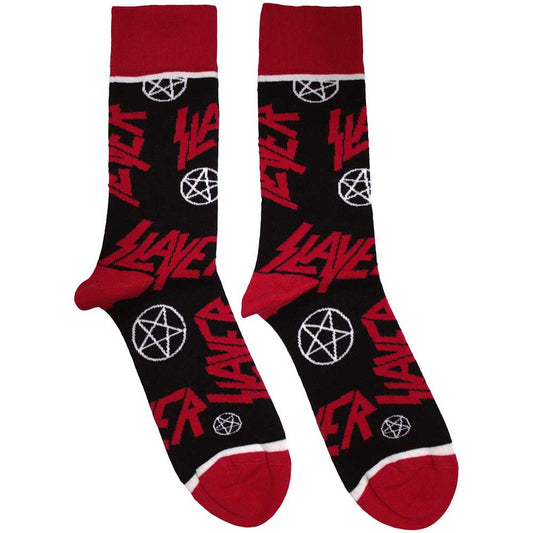 SLAYER Logos and Pentegrams [Socks]