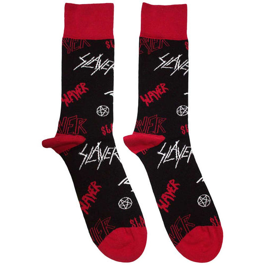 SLAYER Logos Pattern [Socks]