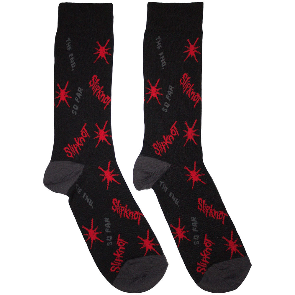 Slipknot All Over Print Splat The End, So Far [Socks]