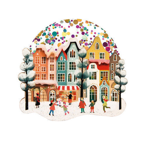 Snowy City Brooch by Laliblue