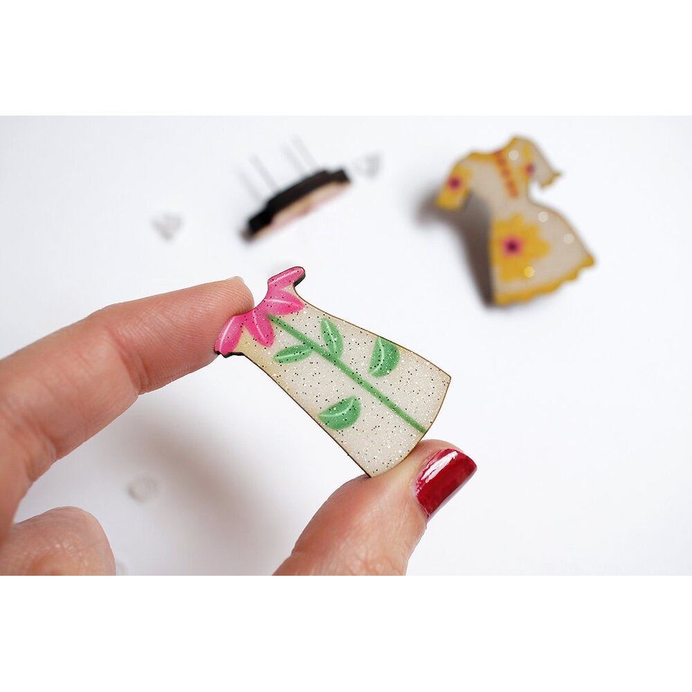 Spring Flowers Outfit Brooches by Laliblue