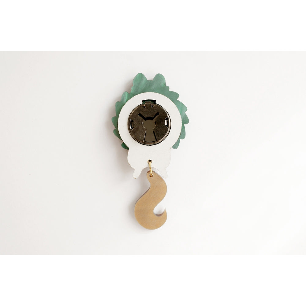 Squirrel in A Christmas Wreath Button Cover by Laliblue
