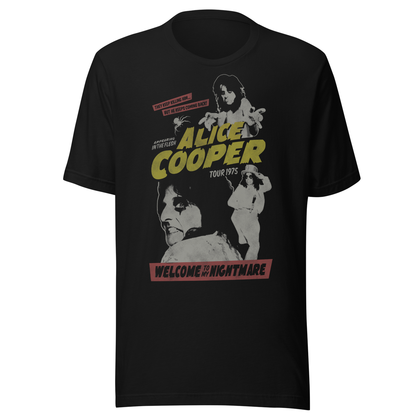 Stakes Alice Cooper 1975 Tour Vintage T-Shirt [Apparel]