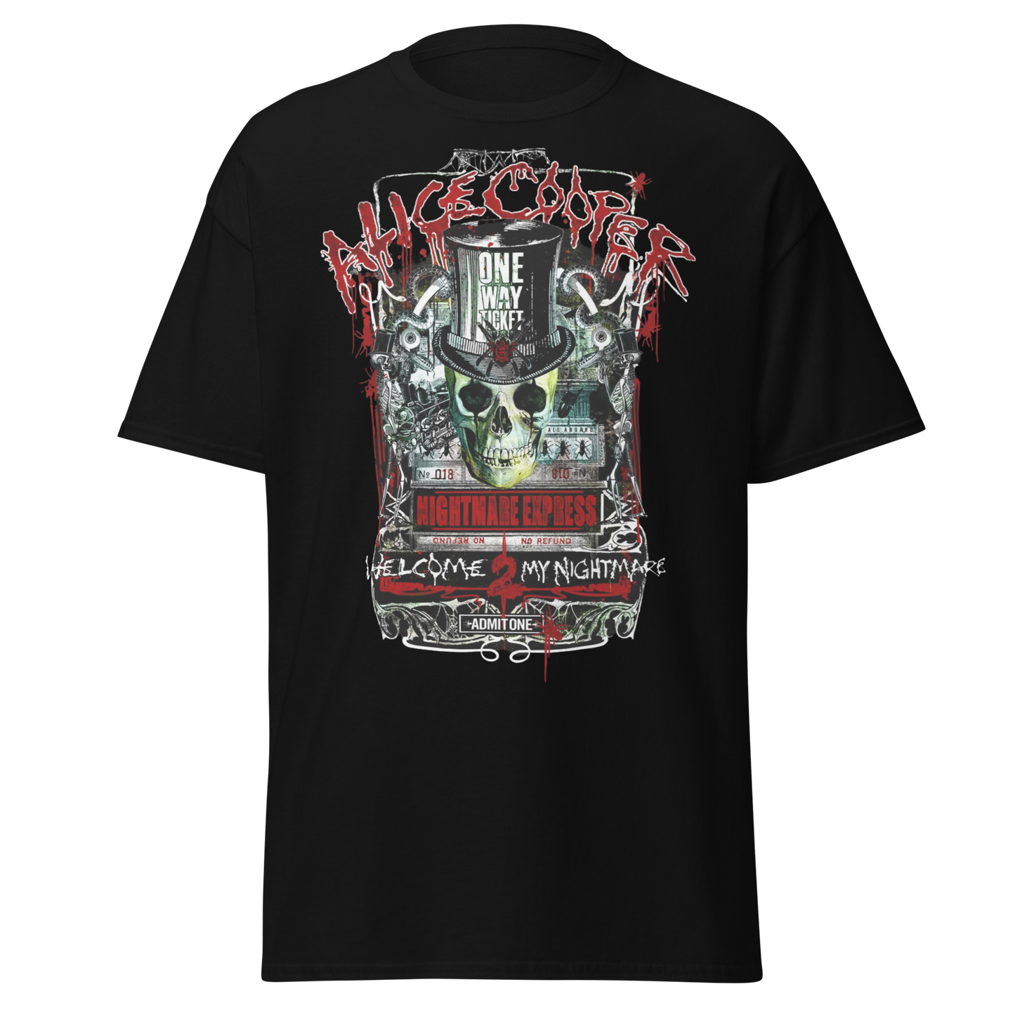 Stakes Alice Cooper Nightmare Express Jumbo Print T-Shirt [Apparel]