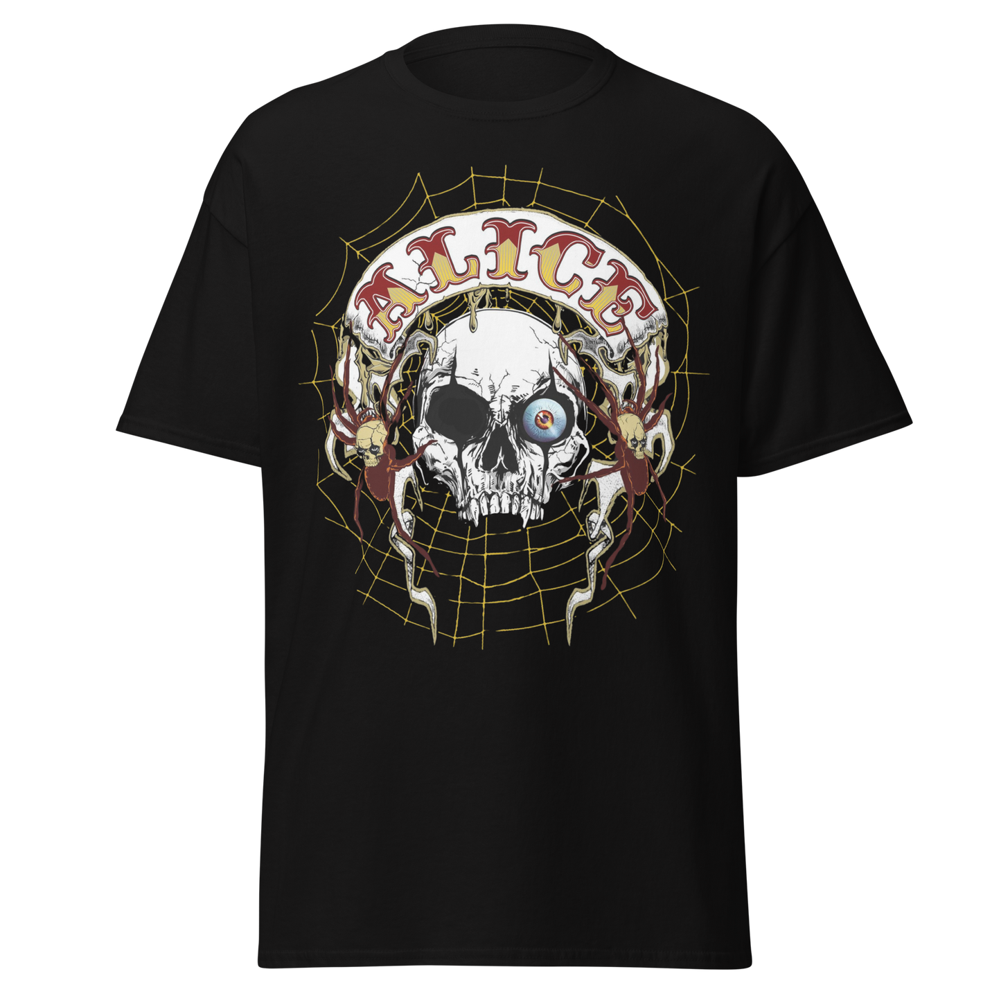 Stakes Alice Cooper One Eyed Skull Jumbo Print T-Shirt [Apparel]