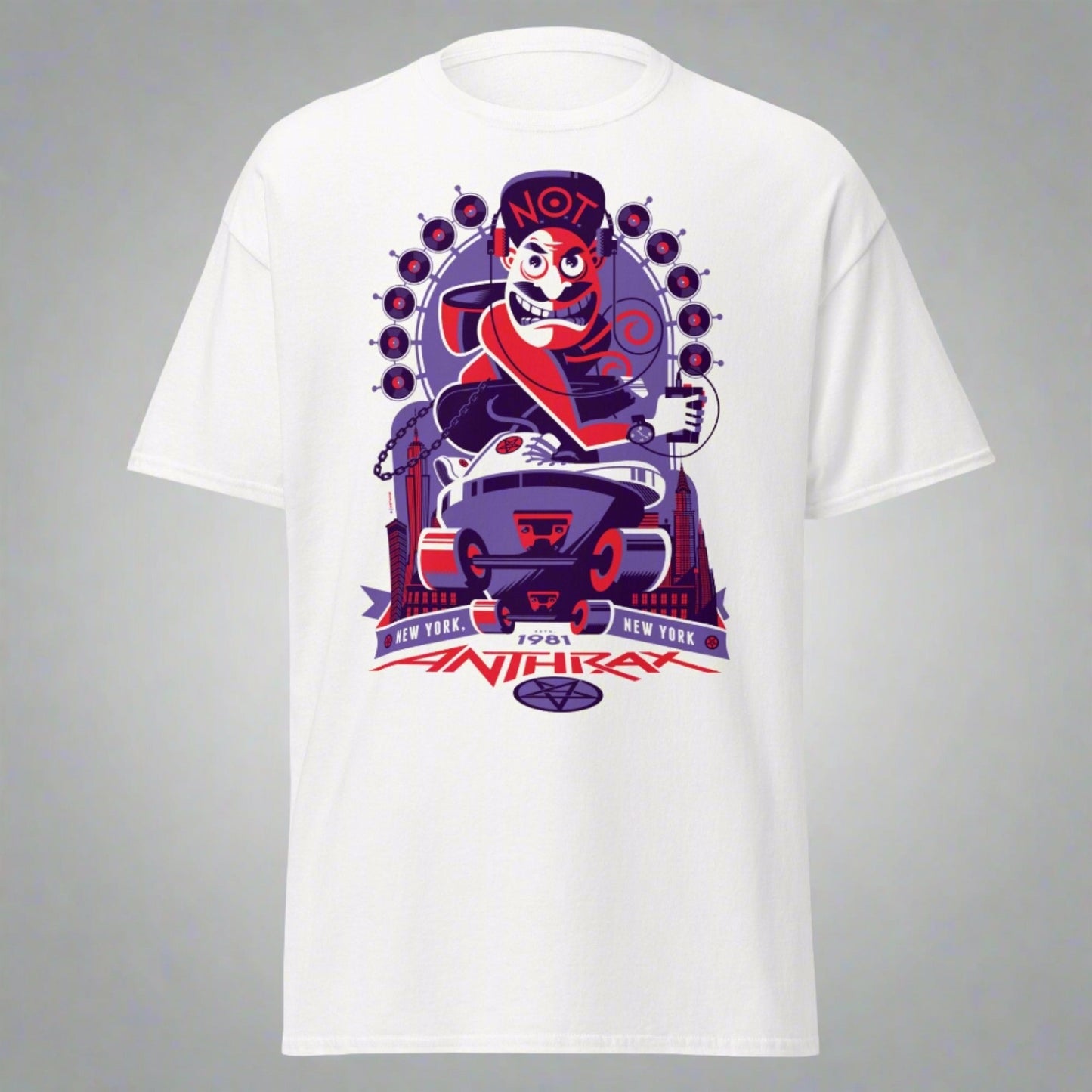 Stakes Anthrax - New York 81 Tour Jumbo Print T-Shirt [Apparel]