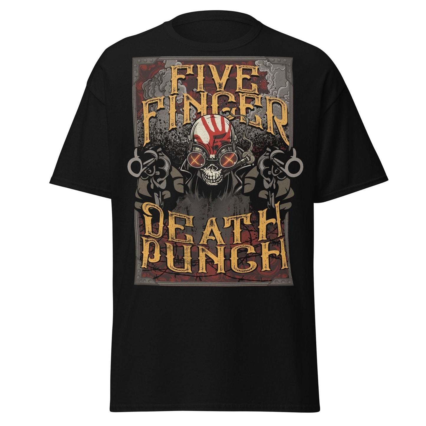 Stakes Five Finger Death Punch Barrels Jumbo Print T-shirt [Apparel]
