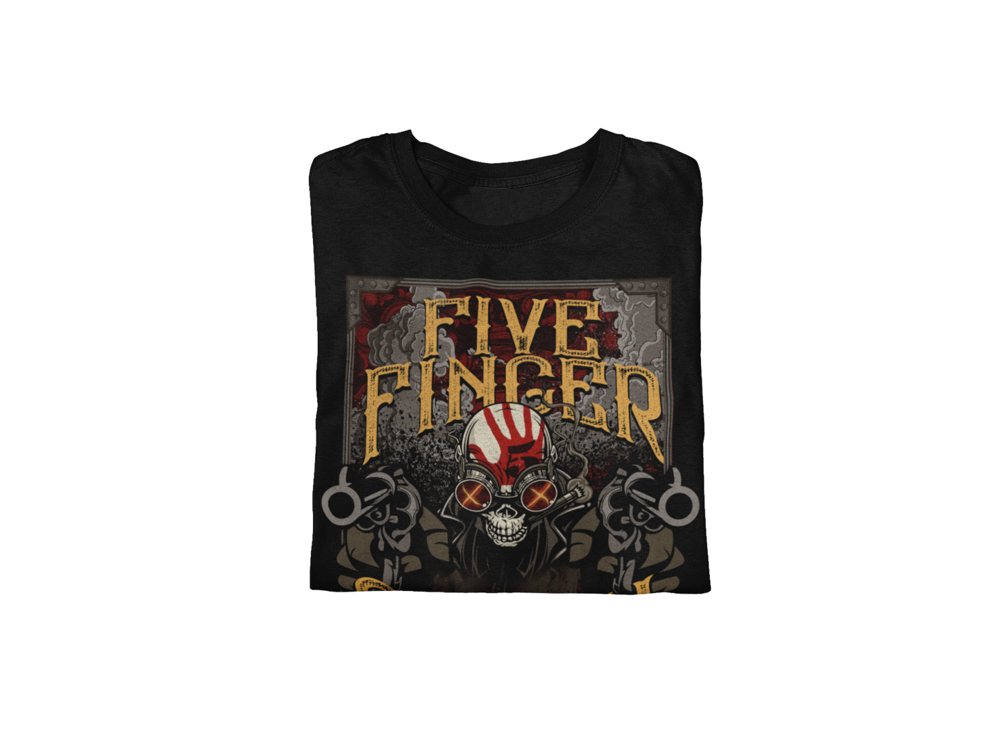 Stakes Five Finger Death Punch Barrels Jumbo Print T-shirt [Apparel]