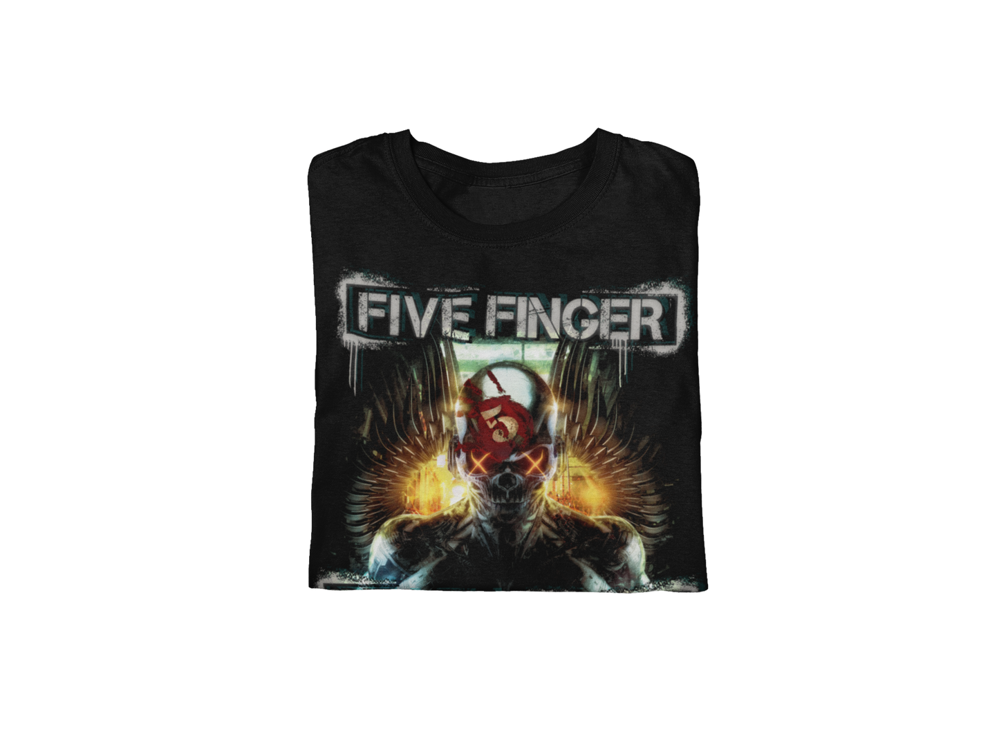 Stakes Five Finger Death Punch - Bot Heaven Jumbo Print T-Shirt [Apparel]