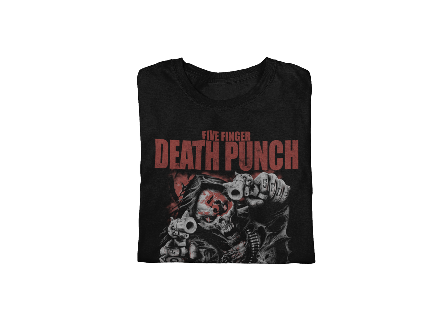 Stakes Five Finger Death Punch - Both Barrels Jumbo Print T-Shirt [Apparel]