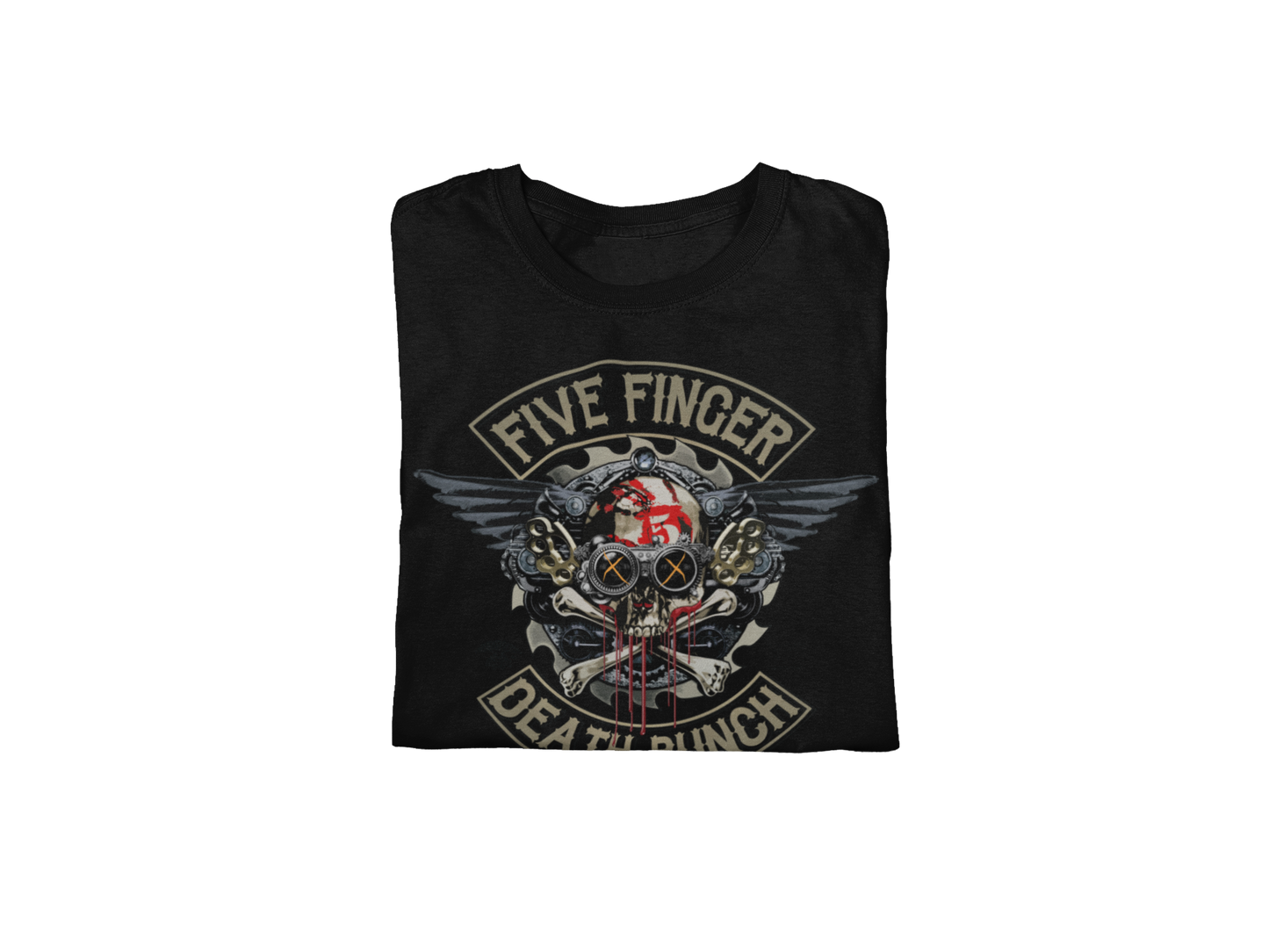 Stakes Five Finger Death Punch - Crossbones Jumbo Print T-Shirt [Apparel]