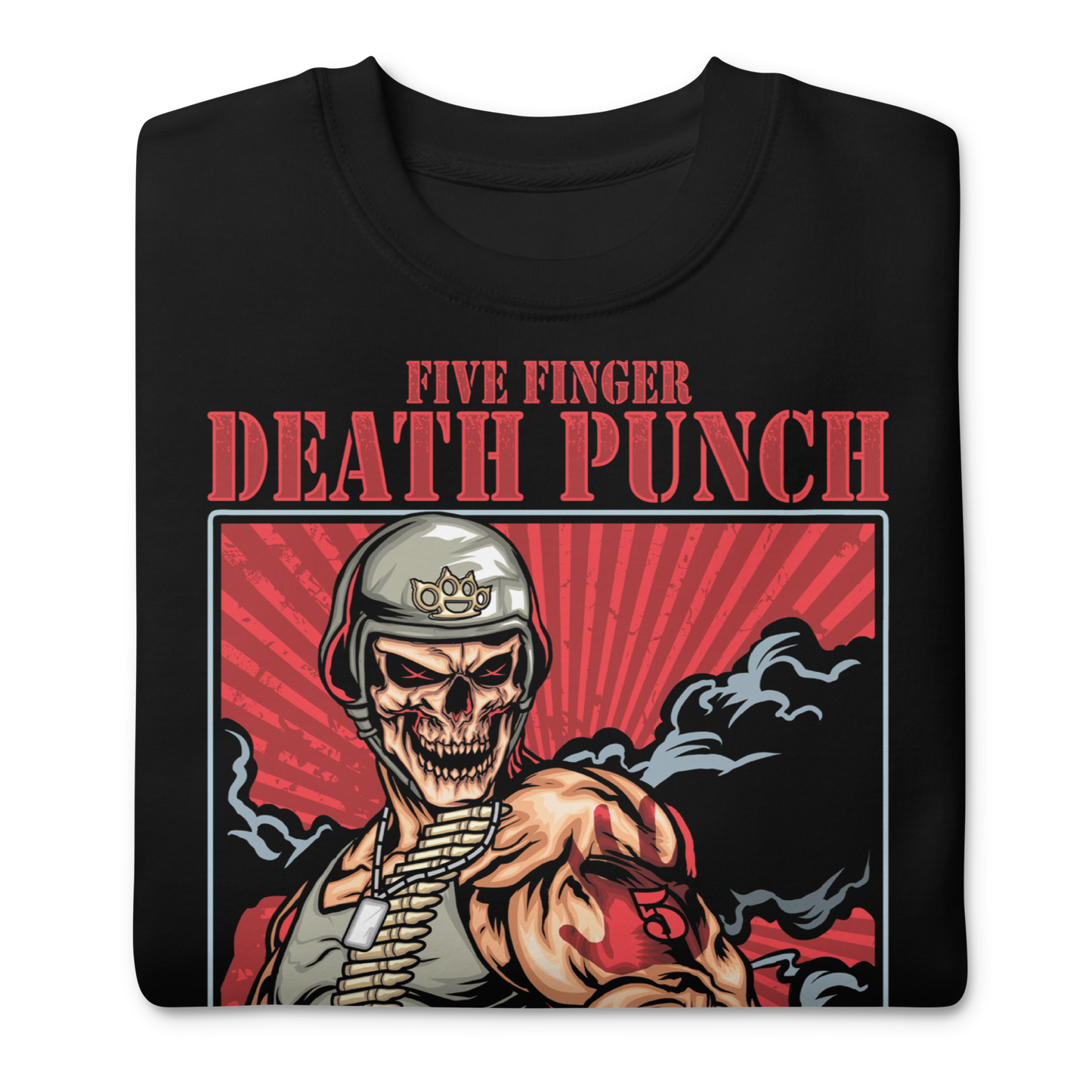 Stakes Five Finger Death Punch Gatling Sweatshirt [Apparel]
