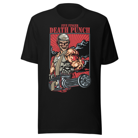 Stakes Five Finger Death Punch Gatling T-Shirt [Apparel]