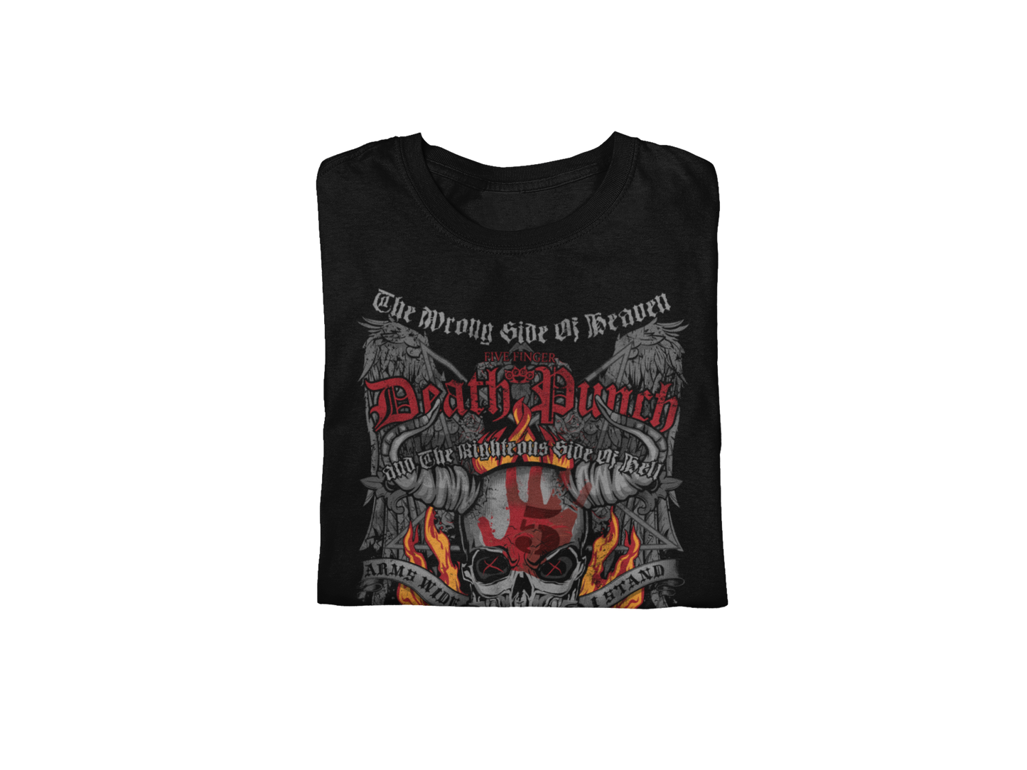 Stakes Five Finger Death Punch - Wrong or Righteous Jumbo Print T-Shirt [Apparel]