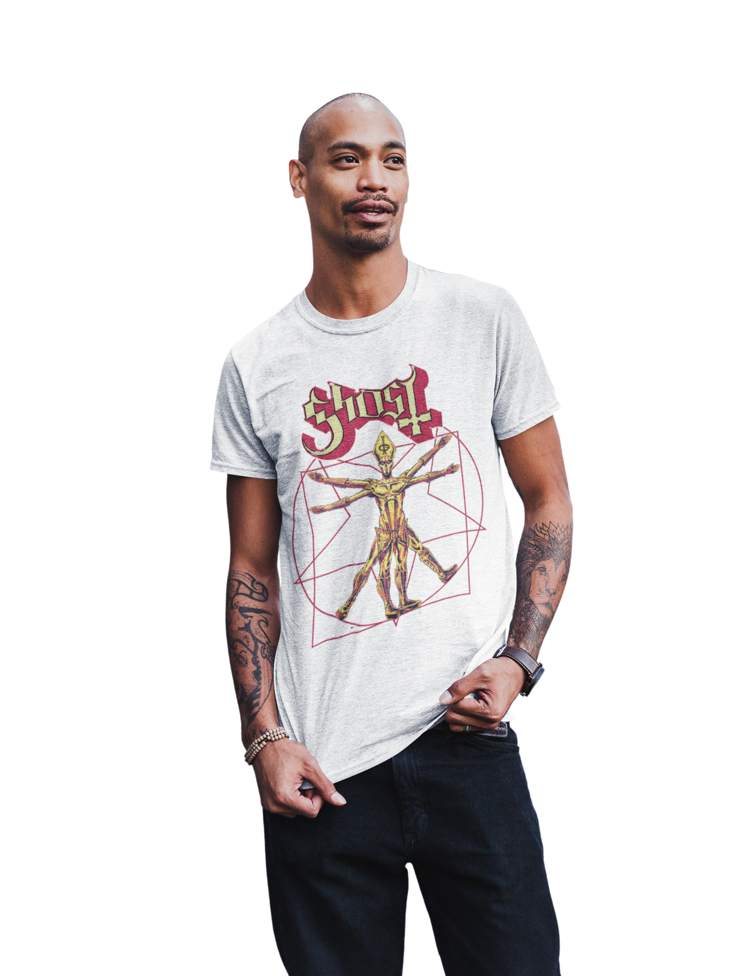 Stakes Ghost - In the Machine Jumbo Print T-Shirt [Apparel]
