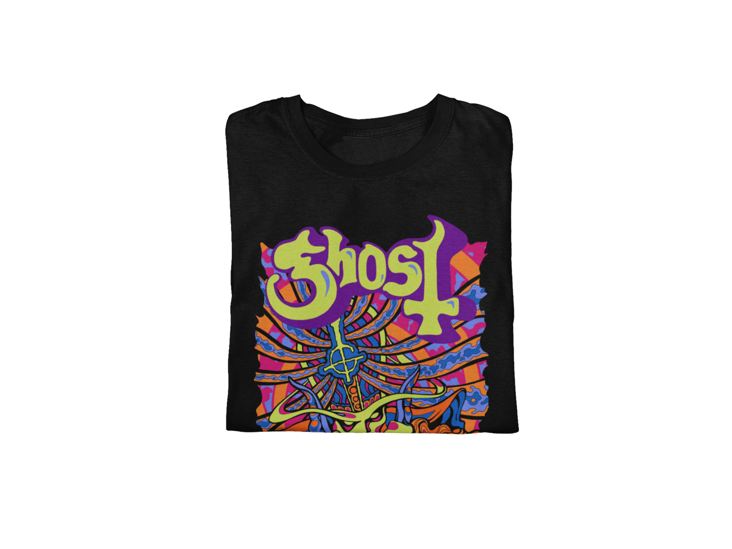 Stakes Ghost - Stained Glass Jumbo Print T-Shirt [Apparel]
