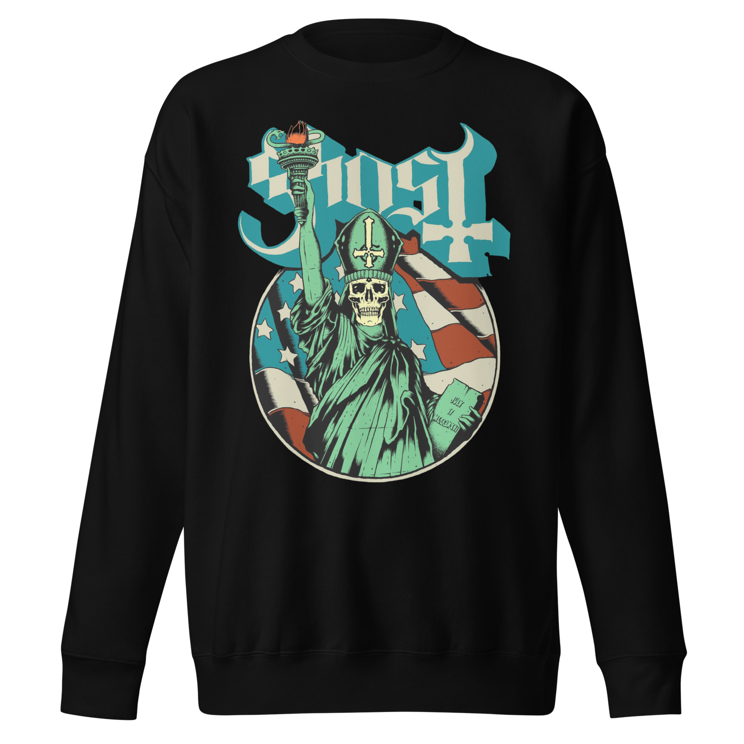 Stakes Ghost - Statue of Liberty Jumbo Print Sweatshirt [Apparel]