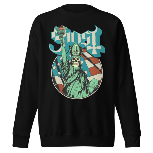 Stakes Ghost - Statue of Liberty Jumbo Print Sweatshirt [Apparel]