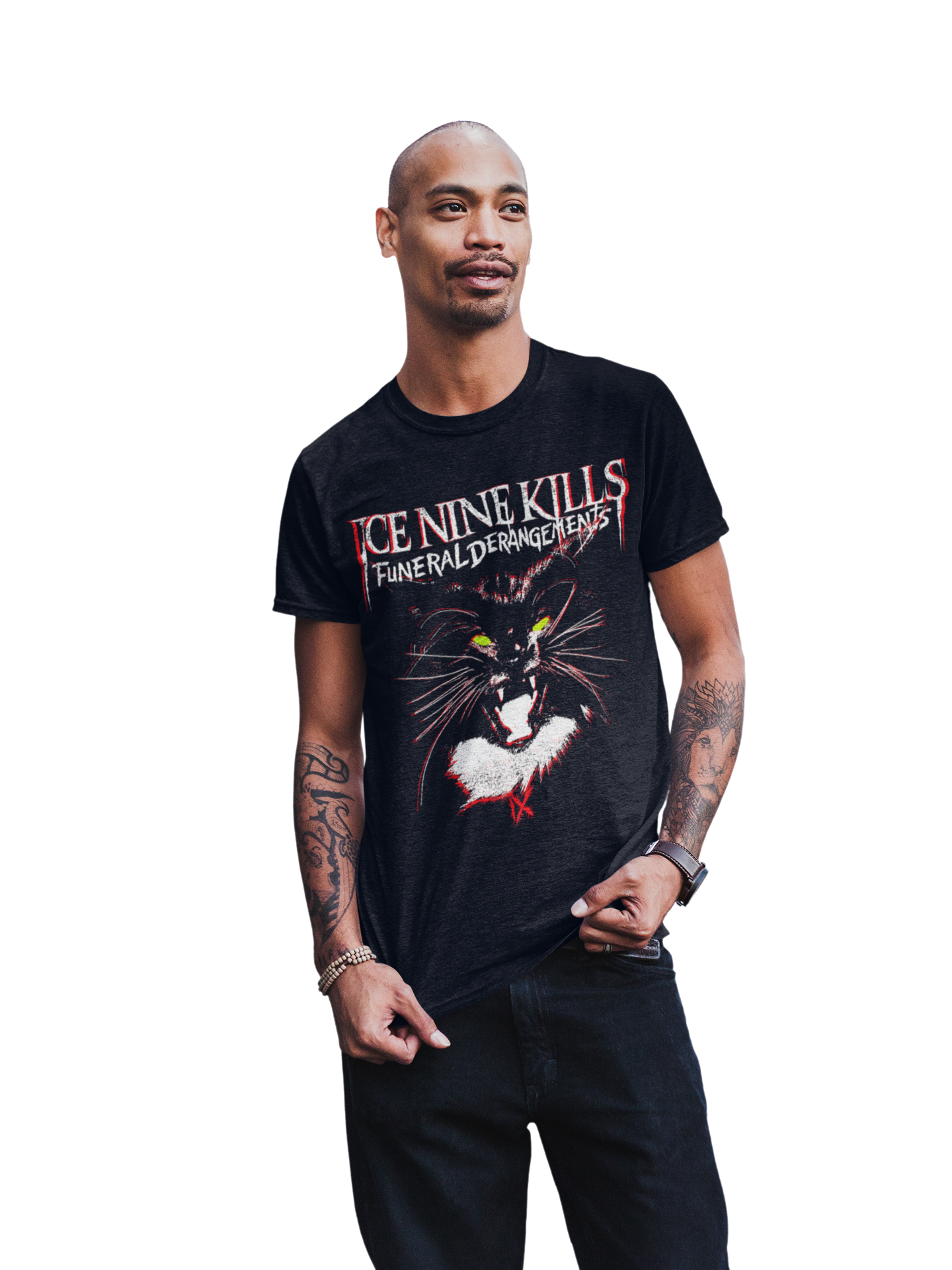 Stakes Ice Nine Kills Funeral Derangements Jumbo Print T-Shirt [Apparel]