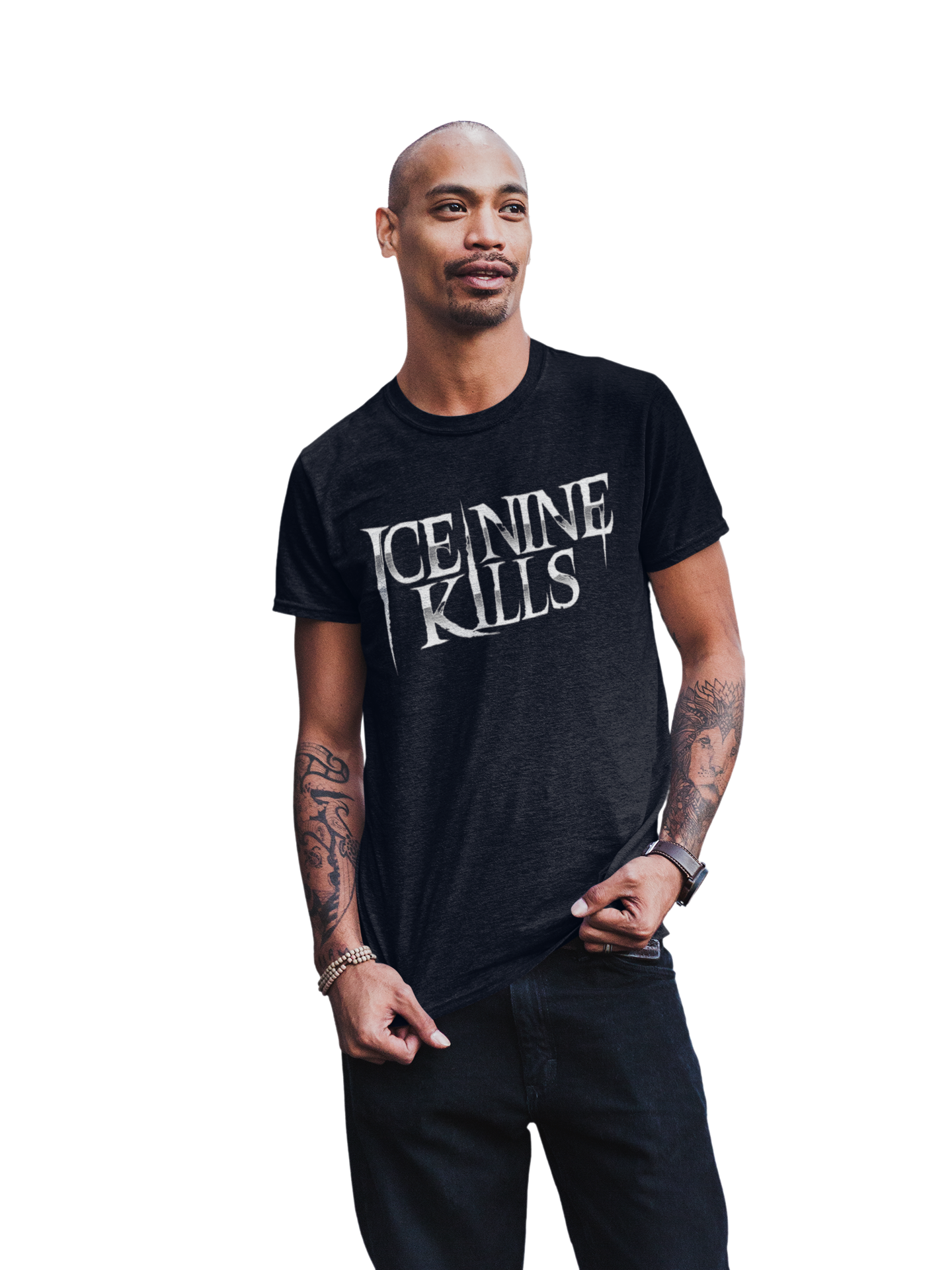 Stakes Ice Nine Kills Knife Logo Jumbo Print T-shirt [Apparel]