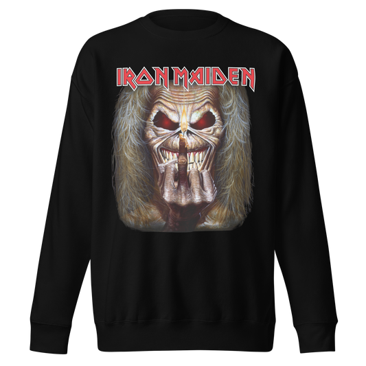 Stakes Iron Maiden Candle Finger Jumbo Print Sweatshirt [Apparel]