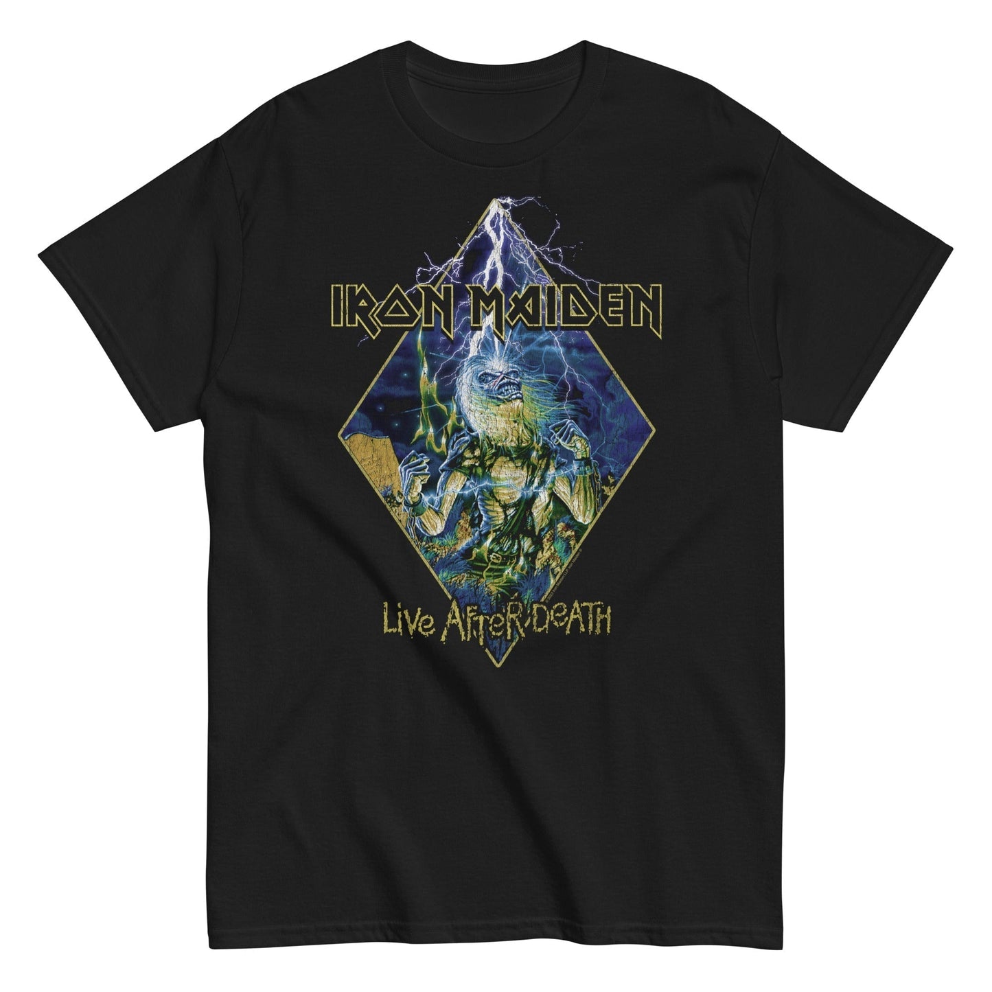 Stakes Iron Maiden - Lightnin Jumbo Print T-Shirt [Apparel]
