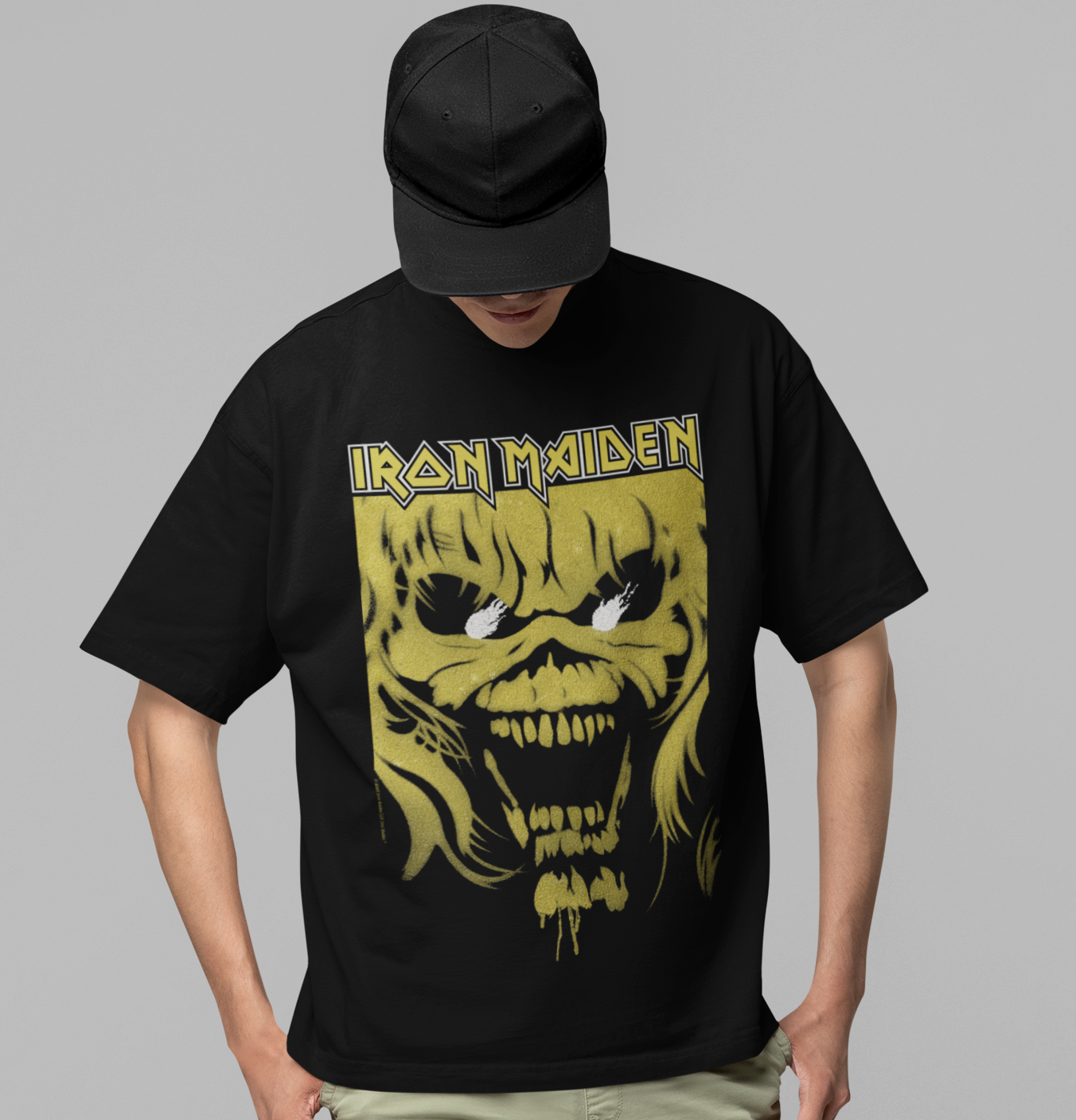 Stakes Iron Maiden Open Mouth Jumbo Print T-shirt [Apparel]