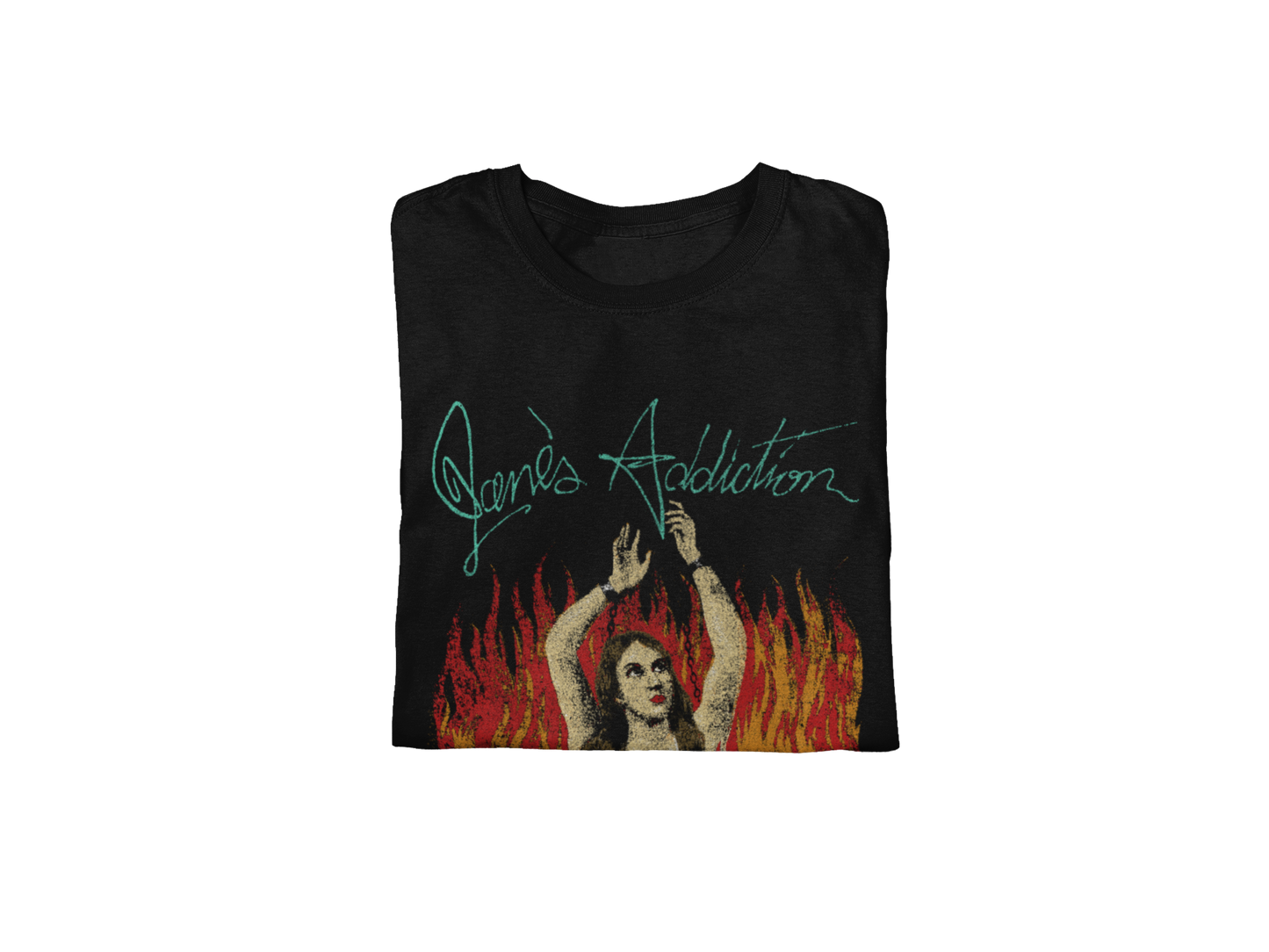 Stakes Jane's Addiction - Flames Jumbo Print T-Shirt [Apparel]