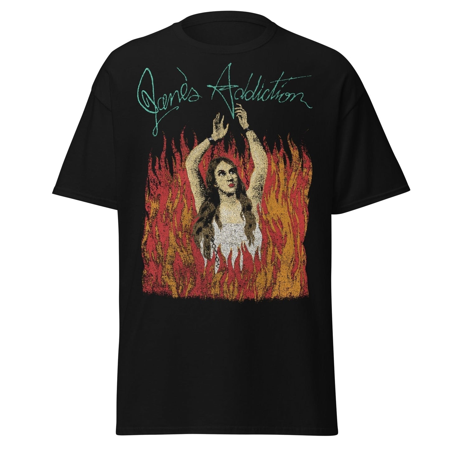 Stakes Jane's Addiction - Flames Jumbo Print T-Shirt [Apparel]